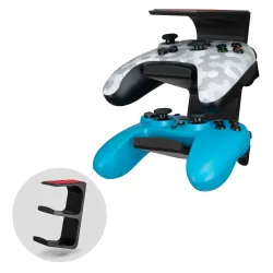 The Iris - Under Desk Dual Universal Controller Mount - Black